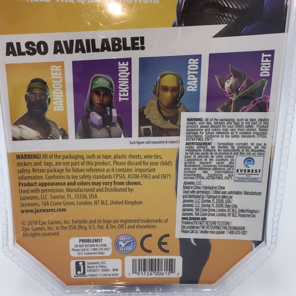 Fortnite Carbide Solo Mode Core Action Figure Pack 4” New in Package - Picture 7 of 10